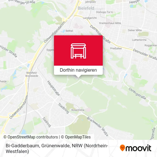 Bi-Gadderbaum, Grünenwalde Karte