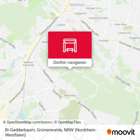 Bi-Gadderbaum, Grünenwalde Karte