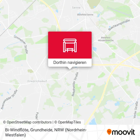 Bi-Windflöte, Grundheide Karte