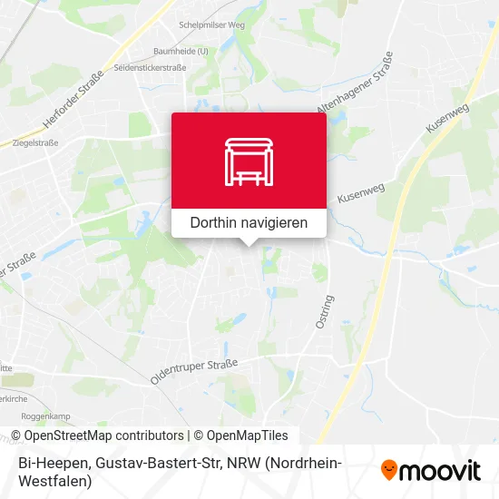 Bi-Heepen, Gustav-Bastert-Str Karte