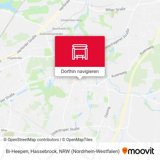 Bi-Heepen, Hassebrock Karte