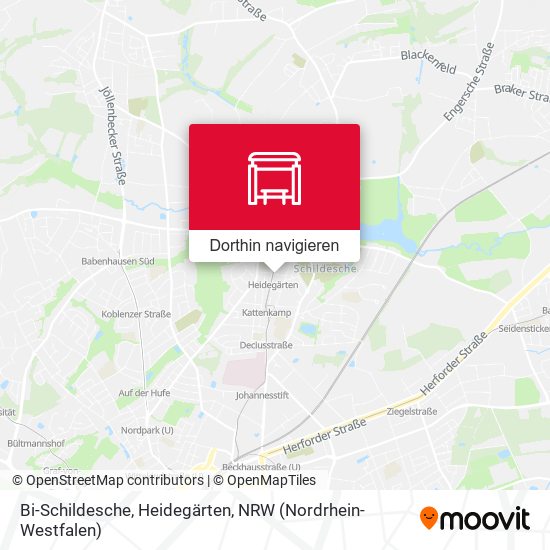 Bi-Schildesche, Heidegärten Karte