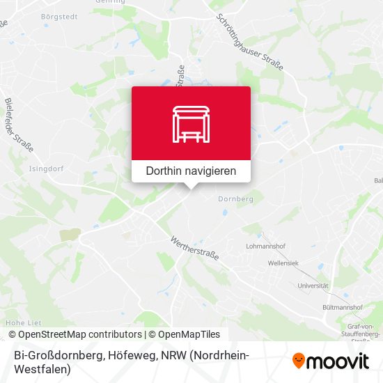 Bi-Großdornberg, Höfeweg Karte