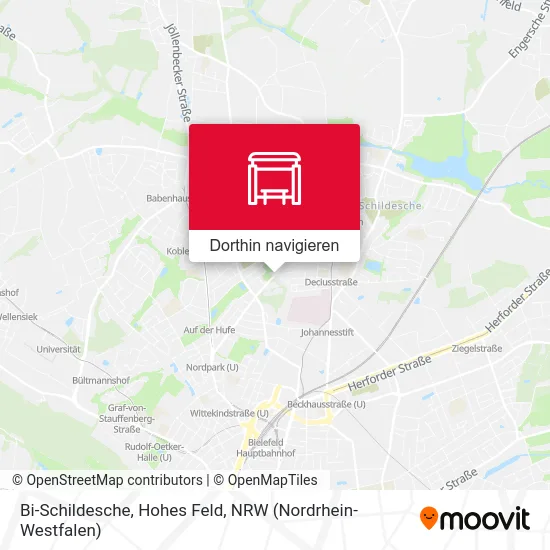 Bi-Schildesche, Hohes Feld Karte