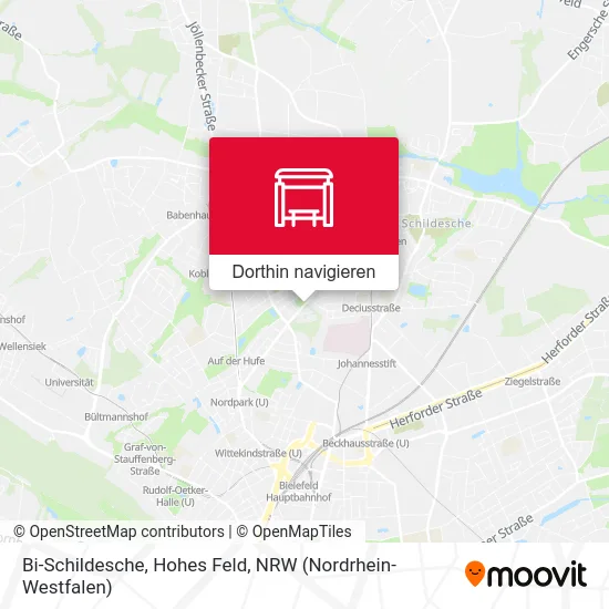 Bi-Schildesche, Hohes Feld Karte