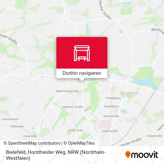 Bielefeld, Horstheider Weg Karte