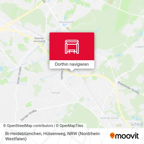 Bi-Heideblümchen, Hülsenweg Karte