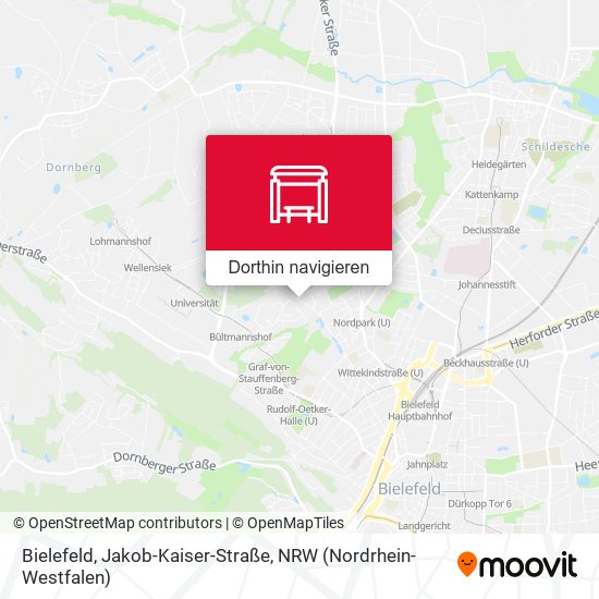 Bielefeld, Jakob-Kaiser-Straße Karte