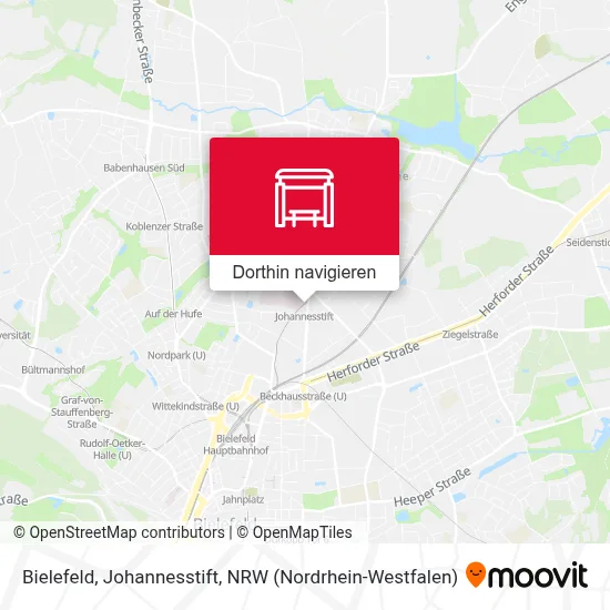 Bielefeld, Johannesstift Karte