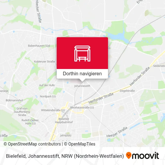 Bielefeld, Johannesstift Karte