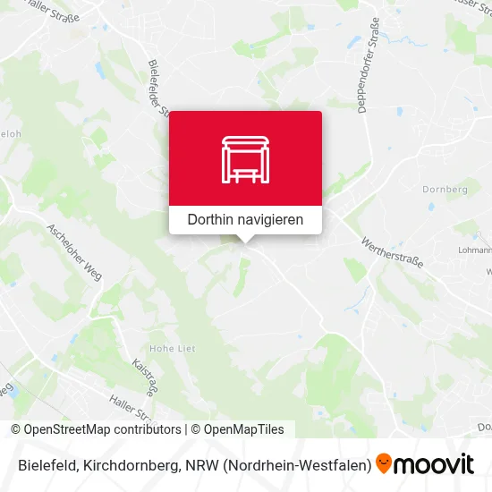 Bielefeld, Kirchdornberg Karte