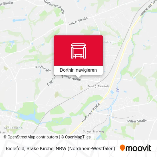 Bielefeld, Brake Kirche Karte