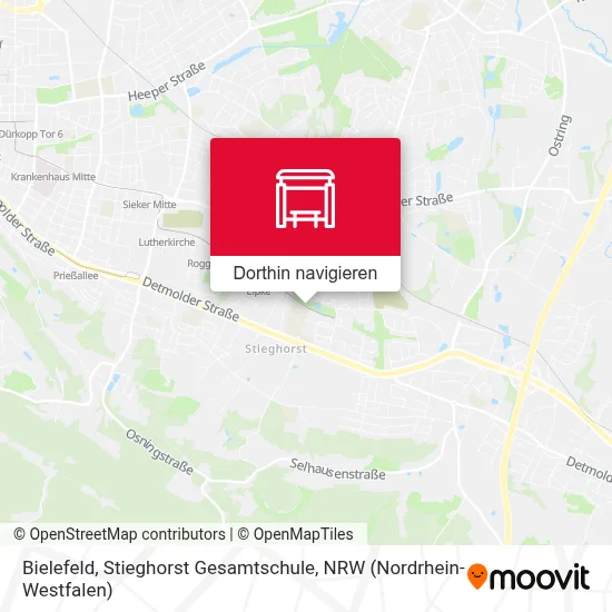 Bielefeld, Stieghorst Gesamtschule Karte