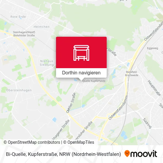 Bi-Quelle, Kupferstraße Karte