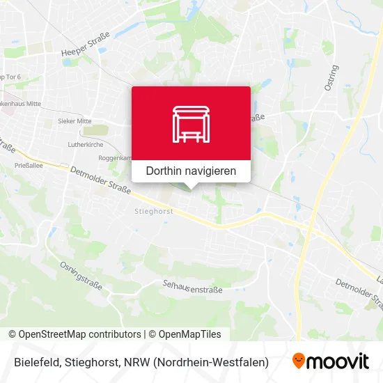 Bielefeld, Stieghorst Karte