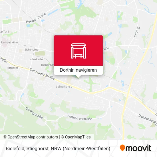 Bielefeld, Stieghorst Karte