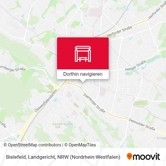 Bielefeld, Landgericht Karte