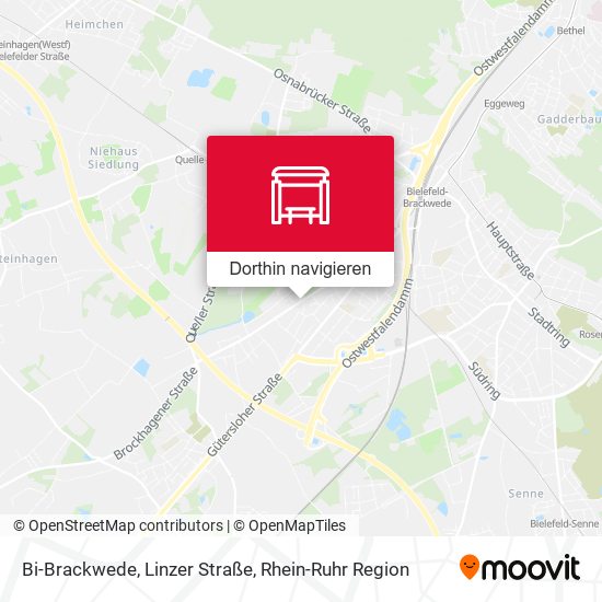 Bi-Brackwede, Linzer Straße Karte