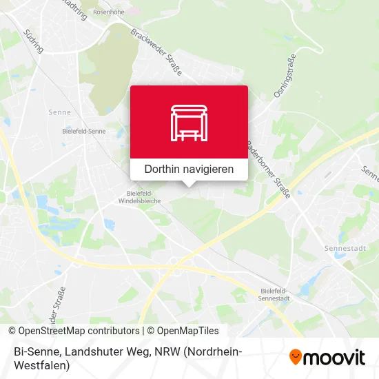 Bi-Senne, Landshuter Weg Karte