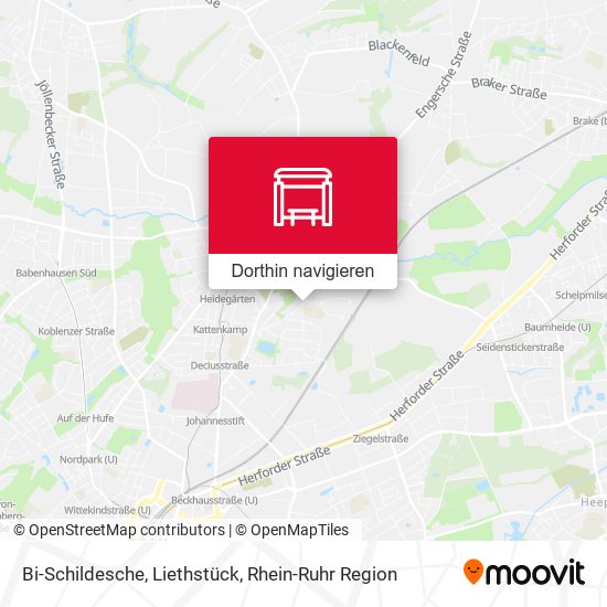 Bi-Schildesche, Liethstück Karte