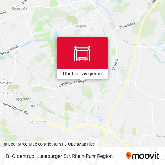 Bi-Oldentrup, Lüneburger Str Karte