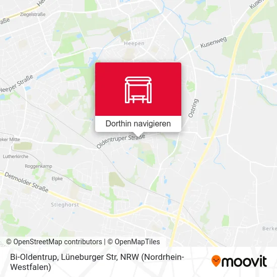 Bi-Oldentrup, Lüneburger Str Karte