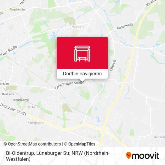 Bi-Oldentrup, Lüneburger Str Karte