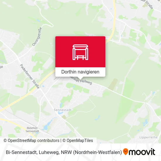Bi-Sennestadt, Luheweg Karte