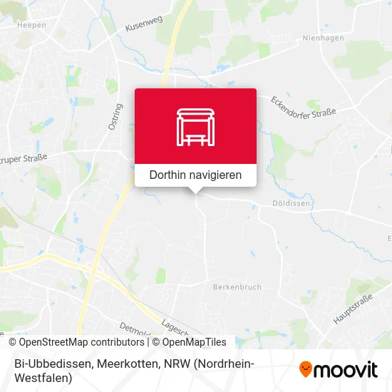 Bi-Ubbedissen, Meerkotten Karte