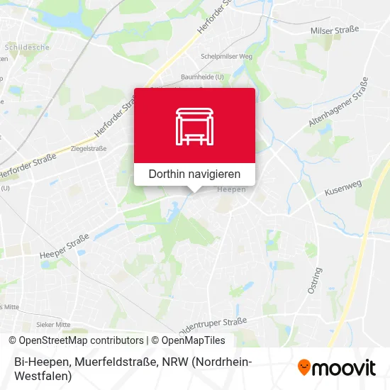 Bi-Heepen, Muerfeldstraße Karte