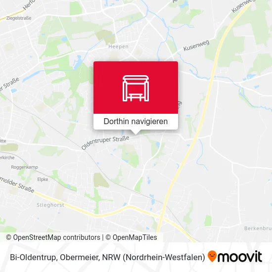 Bi-Oldentrup, Obermeier Karte
