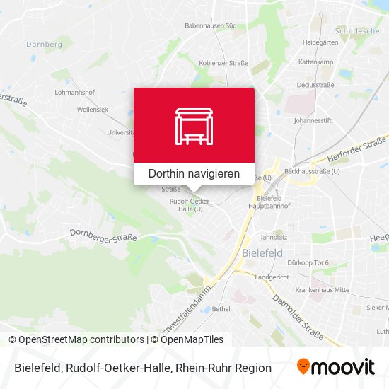 Bielefeld, Rudolf-Oetker-Halle Karte