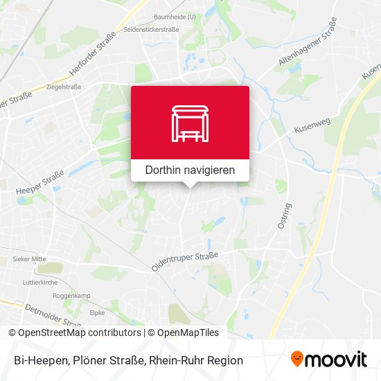 Bi-Heepen, Plöner Straße Karte