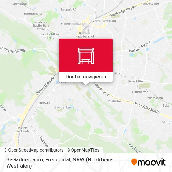 Bi-Gadderbaum, Freudental Karte