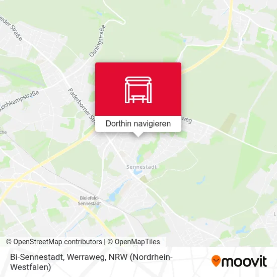 Bi-Sennestadt, Werraweg Karte