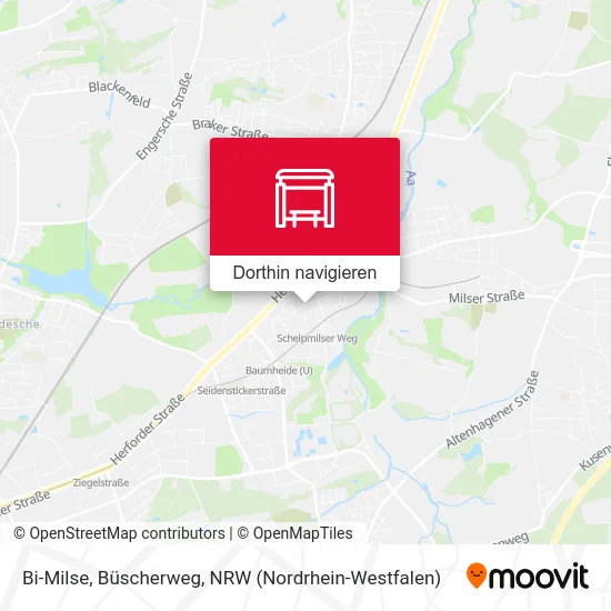 Bi-Milse, Büscherweg Karte