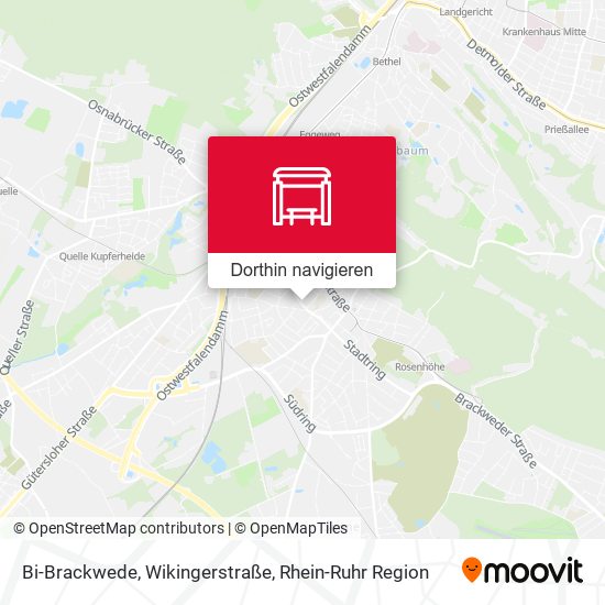Bi-Brackwede, Wikingerstraße Karte