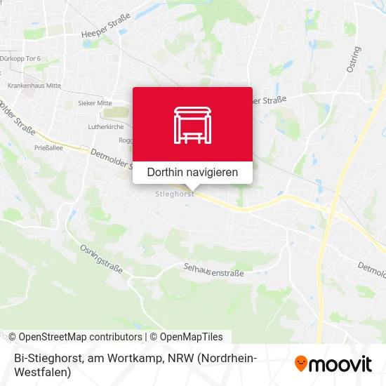 Bi-Stieghorst, am Wortkamp Karte