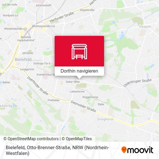 Bielefeld, Otto-Brenner-Straße Karte