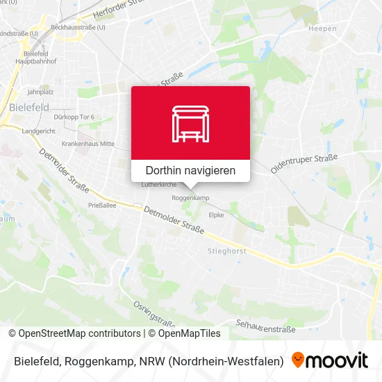 Bielefeld, Roggenkamp Karte