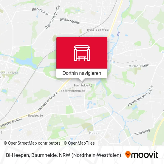 Bi-Heepen, Baumheide Karte