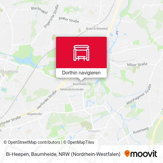 Bi-Heepen, Baumheide Karte