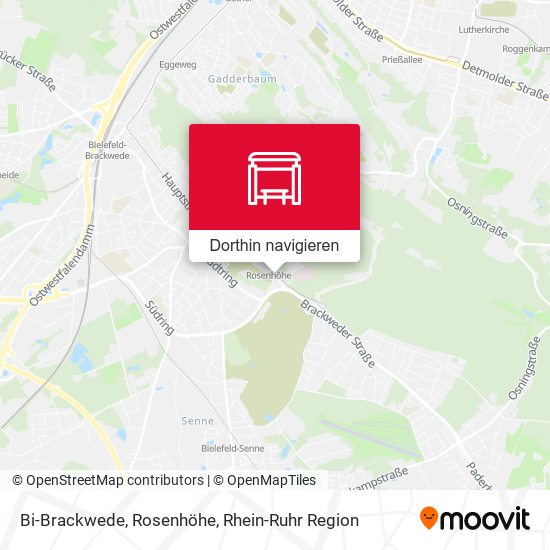 Bi-Brackwede, Rosenhöhe Karte