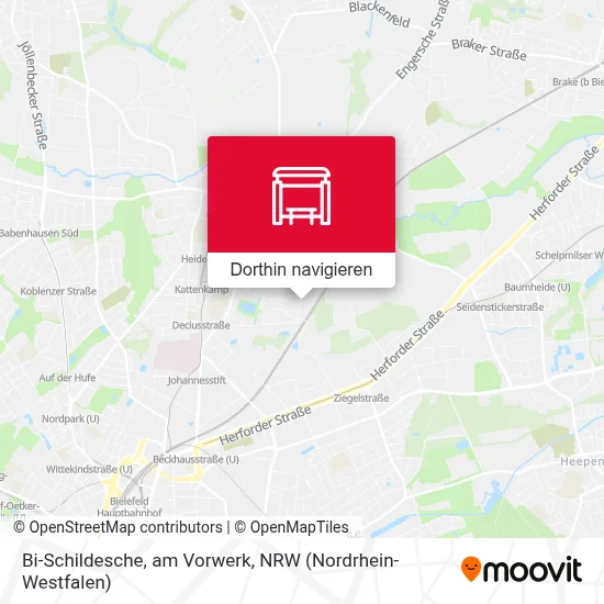 Bi-Schildesche, am Vorwerk Karte