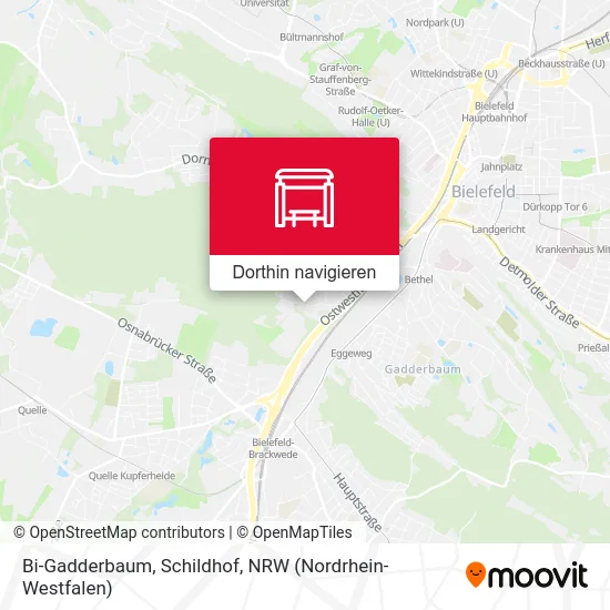 Bi-Gadderbaum, Schildhof Karte