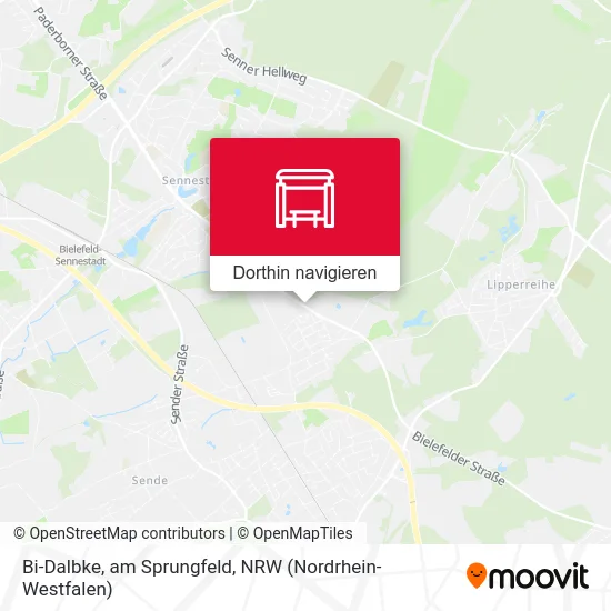 Bi-Dalbke, am Sprungfeld Karte