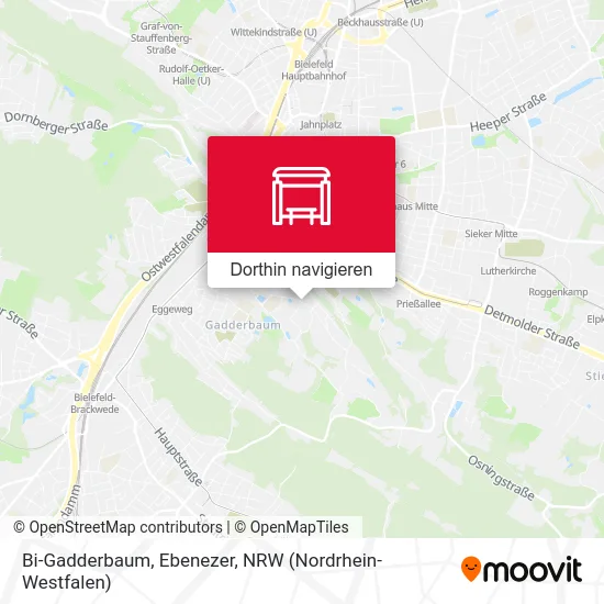 Bi-Gadderbaum, Ebenezer Karte