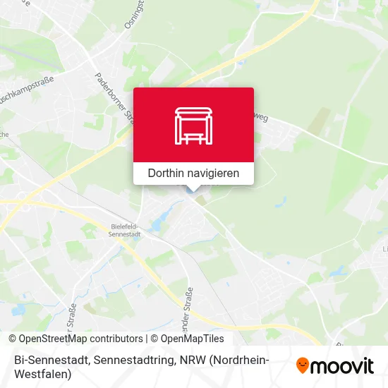 Bi-Sennestadt, Sennestadtring Karte