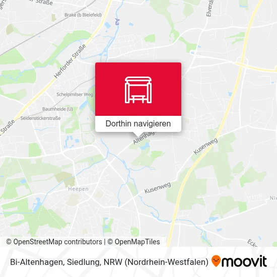 Bi-Altenhagen, Siedlung Karte