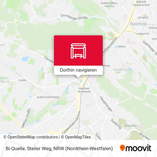 Bi-Quelle, Steiler Weg Karte